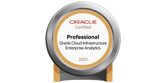Oracle Cloud Infrastructure 2023 Certified Enterprise Analytics Professional